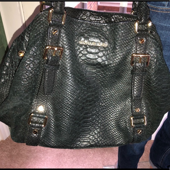 RARE Michael Kors Python Shoulder Bag - Picture 1 of 7